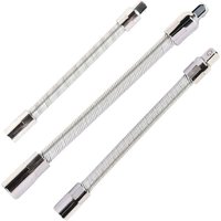 Flexible Verlängerungsstange aus Edelstahl, silberfarben, 3 Stück, 1/4 Zoll, 3/8 Zoll, 1/2 Zoll Flexible Verlängerungsstange aus Edelstahl, silberfarben, 3 Stück, 1/4 Zoll, 3/8 Zoll, 1/2 Zoll von RNEMITERY