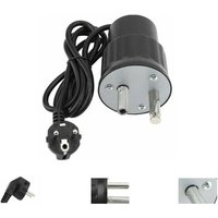 Grillspießmotor, Elektromotor, Camping-Aluminium-Grill-Drehspieß-Set, Nennlast 0–24 kg (EU-Stecker) von RNEMITERY