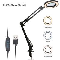 Lupe, Lupe mit LED-Clip, 5-fache Vergrößerung, einstellbare Helligkeit, dimmbar, 3 Farben, Temperaturwechsel, Schreibtischlampe, USB-betrieben, mit Lupe, Lupe mit LED-Clip, 5-fache Vergrößerung, einstellbare Helligkeit, dimmbar, 3 Farben, Temperaturwechsel, Schreibtischlampe, USB-betrieben, mit von RNEMITERY