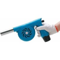 Outdoor-Grill, Camping, elektrisches Gebläse, wiederaufladbar, großer Wind, kleines Gebläse (blau) von RNEMITERY