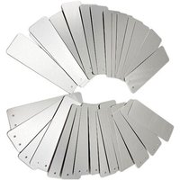 Rnemitery - 100 Aluminium-Etiketten für den Garten – rechteckig, Außenschilder, Metallschilder, Etiketten für Gartenpflanzen, Aluminiumschilder Rnemitery - 100 Aluminium-Etiketten für den Garten – rechteckig, Außenschilder, Metallschilder, Etiketten für Gartenpflanzen, Aluminiumschilder von RNEMITERY