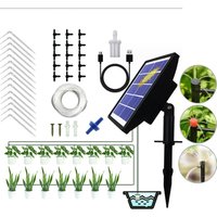 Rnemitery - 15 m langes automatisches Solarbewässerungssystem, Tropfbewässerungsset, mit Timer. Für Balkone, Terrassen, Gärten. Rnemitery - 15 m langes automatisches Solarbewässerungssystem, Tropfbewässerungsset, mit Timer. Für Balkone, Terrassen, Gärten. von RNEMITERY