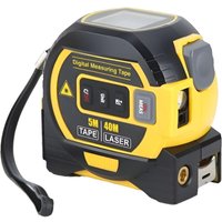 Rnemitery - 3-in-1 Digitales Lasermaßband mit Kreuzlinienlaser, 131Ft digitales Laserentfernungsmessgerät, 16Ft Maßband mit Rnemitery - 3-in-1 Digitales Lasermaßband mit Kreuzlinienlaser, 131Ft digitales Laserentfernungsmessgerät, 16Ft Maßband mit von RNEMITERY