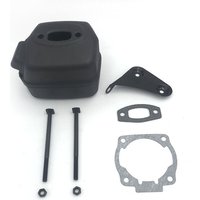 Rnemitery - Auspuffschalldämpfer mit Schraube und Dichtung für Husqvarna Husky 50 51 55 Kettensäge von RNEMITERY