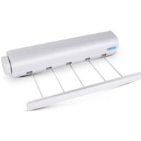 Rnemitery - Ausziehbarer Wäscheständer, wandmontierter kompakter tragbarer Wäscheständer für den Innen- und Außenbereich (5 Drähte) von RNEMITERY