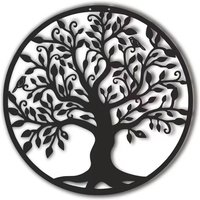 Rnemitery - Baum des Lebens, Metall-Wanddekoration, Silhouette, Kunst für den Innenbereich, Geschenk, Geschenk für den Außenbereich, Garten, Rnemitery - Baum des Lebens, Metall-Wanddekoration, Silhouette, Kunst für den Innenbereich, Geschenk, Geschenk für den Außenbereich, Garten, von RNEMITERY
