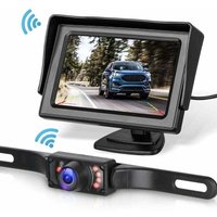 Rnemitery - Drahtloses Rückfahrkamerasystem-Kit für Auto/LKW/Van/Van/Wohnmobil. 4,3-Zoll-Monitor-Rückfahrkamera-Rückfahrsystem Rnemitery - Drahtloses Rückfahrkamerasystem-Kit für Auto/LKW/Van/Van/Wohnmobil. 4,3-Zoll-Monitor-Rückfahrkamera-Rückfahrsystem von RNEMITERY