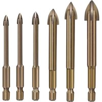 Rnemitery - Effizientes Universal-Bohrwerkzeug, Bohrer-Set, verdicktes Zubehör mit hoher Härte, Hartmetall-Bohrer-Set, multifunktionaler Rnemitery - Effizientes Universal-Bohrwerkzeug, Bohrer-Set, verdicktes Zubehör mit hoher Härte, Hartmetall-Bohrer-Set, multifunktionaler von RNEMITERY