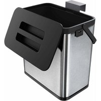 Rnemitery - Küchen-Mülleimer, Mülleimer, wandmontierter Mülleimer für Schranktür, Anti-Fingerabdruck-Edelstahl-Hänge-Mülleimer (3 l) von RNEMITERY