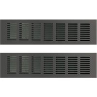 Rnemitery - Rechteckiges Lüftungsgitter, Rechteckiges Abluftgitter, Lüftungsgitter, Rechteckiges Lüftungsgitter für ideale Belüftung 80 × 300mm, 2 Rnemitery - Rechteckiges Lüftungsgitter, Rechteckiges Abluftgitter, Lüftungsgitter, Rechteckiges Lüftungsgitter für ideale Belüftung 80 × 300mm, 2 von RNEMITERY