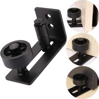 Rnemitery - Schiebetürbodengleitschiene für Scheunentür, 1 Stück verstellbare Schiebetürbodengleitschiene mit langem Schlitz aus robustem Metall mit von RNEMITERY