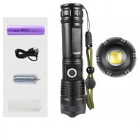 Rnemitery - Ultrastarke LED-Taschenlampe, über usb wiederaufladbar, extrem helle taktische Taschenlampe, 5 Modi, zoombare, wasserdichte Taschenlampe, Rnemitery - Ultrastarke LED-Taschenlampe, über usb wiederaufladbar, extrem helle taktische Taschenlampe, 5 Modi, zoombare, wasserdichte Taschenlampe, von RNEMITERY