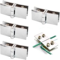 Schrankreparaturhalterungen mit Loch, 8 Stück Reparaturhalterungsplatten, einfache Installation mit 48 Schrauben, Scharnierreparaturset für Holz, von RNEMITERY