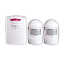 Sicherheitsalarmsysteme, 1 Empfänger und 2 wetterfeste PIR-Bewegungsmelder für Hof/Garage/Scheune, kabelloses Sirenenset für Tür- und Sicherheitsalarmsysteme, 1 Empfänger und 2 wetterfeste PIR-Bewegungsmelder für Hof/Garage/Scheune, kabelloses Sirenenset für Tür- und von RNEMITERY