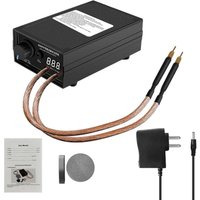 Tragbares Punktschweißgerät mit 8000 W, einstellbar 0 – 1200 A, 9600 mAh, Lithiumbatterie, Doppelschweißstift für 18650-Batterie von RNEMITERY