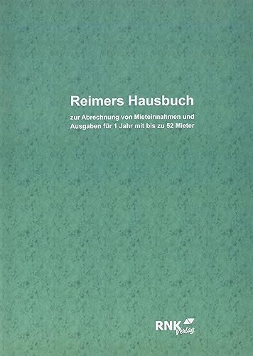 RNKVERLAG 537 - Hausbuch mit einer Seite für jeden Monat, 32 Seiten, DIN A4 RNKVERLAG 537 - Hausbuch mit einer Seite für jeden Monat, 32 Seiten, DIN A4 von RNKVERLAG