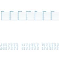 RNK Verlag 46617 Schreibunterlage Jahresplan Weiß (B x H) 600mm x 420mm von RNK Verlag