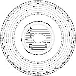 RNK Diagrammscheibe 125 Weiß/Rot 100 Stück von RNK