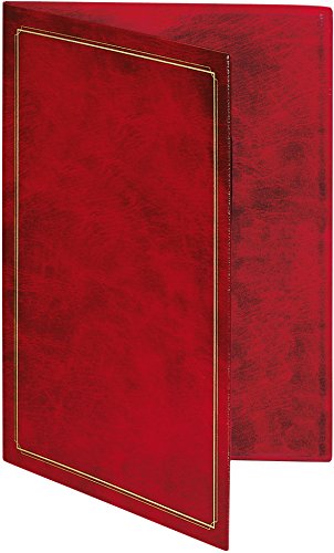 RNKVERLAG 2831 - Urkundenmappe aus marmoriertem Kunststoff mit Golddruck, 22,7 x 31,5 cm, weinrot, 1 Stück von RNKVERLAG