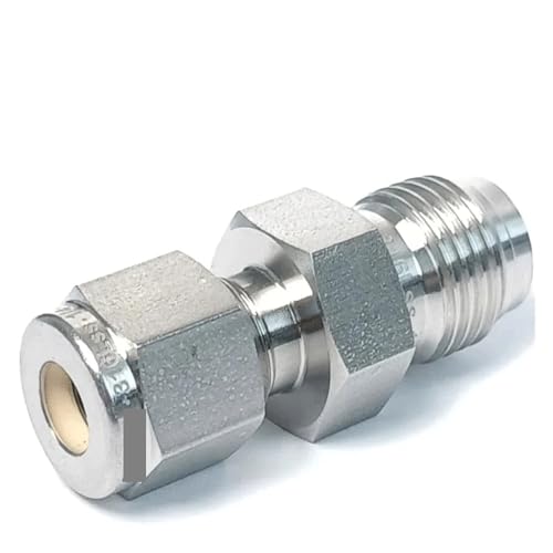 1/4" VCR Male To 1/2" Tube Double Ferrule Compression SUS 316L Stainless Pipe Fitting Coupler RNUMLIGH 1/4" VCR Male To 1/2" Tube Double Ferrule Compression SUS 316L Stainless Pipe Fitting Coupler RNUMLIGH von RNUMLIGH