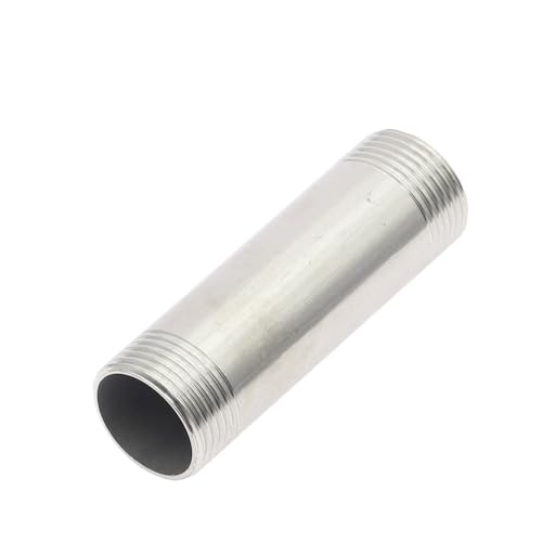 1 Stück SS 304 Edelstahl-Rohrverschraubungen, 1/8 Zoll, 1/4 Zoll, 3/8 Zoll, 1/2 Zoll, 3/4 Zoll, 1 Zoll, 1-1/4 Zoll, 1-1/2 Zoll Außengewinde, Wasseranschlussadapter RNUMLIGHT (100 mm, DN100) von RNUMLIGH