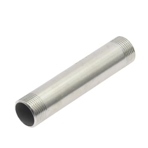 1 Stück SS 304 Edelstahl-Rohrverschraubungen, 1/8 Zoll, 1/4 Zoll, 3/8 Zoll, 1/2 Zoll, 3/4 Zoll, 1 Zoll, 1-1/4 Zoll, 1-1/2 Zoll Außengewinde, Wasseranschlussadapter RNUMLIGHT (150 mm, DN100) von RNUMLIGH