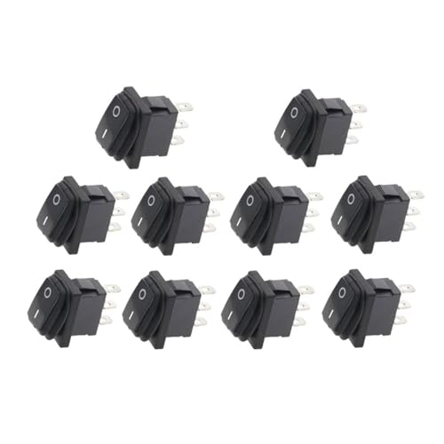 10pcs 2D3P-BLACK NO LIGHT (ON-ON) KCD1 12V 220V toggle switch RNUMLIGH von RNUMLIGH