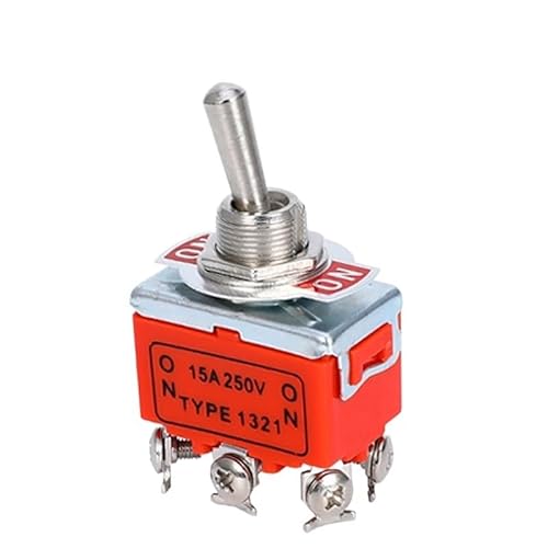 1pc 15A 250V SPST E-TEN1321 6PIN ON-ON Toggle Switch Self-locking RNUMLIGH von RNUMLIGH
