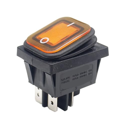 1pc SJ3-2P-21n-3-OK 30x22 Rocker Switch 12V LED 220V 16A 250VAC KCD4-201 DPST 4pin RNUMLIGH von RNUMLIGH