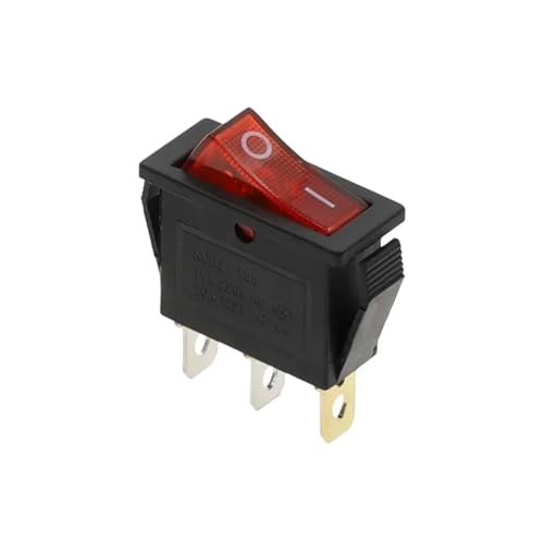 1pcs 2D3P-RED-LED KCD3 220V ON/OFF SPST Rocker Switch Single Pole Throw 20A 125VAC RNUMLIGH von RNUMLIGH