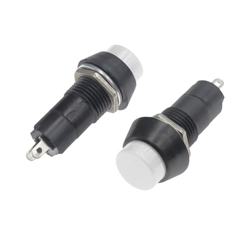 1pcs White Self locking PBS-11A 12mm Push Button Switch Latching Switchs 1A 250V AC 2PIN PBS-11B RNUMLIGH 1pcs White Self locking PBS-11A 12mm Push Button Switch Latching Switchs 1A 250V AC 2PIN PBS-11B RNUMLIGH von RNUMLIGH