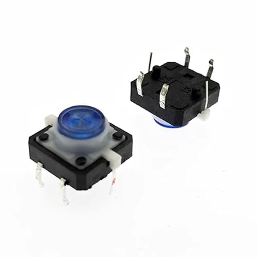 5PCS 12X12X7.3 Tactile Push Button Switch Momentary Tact Blue LED 12 * 12 * 7.3mm RNUMLIGH 5PCS 12X12X7.3 Tactile Push Button Switch Momentary Tact Blue LED 12 * 12 * 7.3mm RNUMLIGH von RNUMLIGH