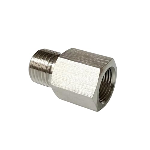 M12x1 Female To M5x0.8 Male 304 Stainless Steel High Pressure Pipe Fitting Adapter Connector RNUMLIGH M12x1 Female To M5x0.8 Male 304 Stainless Steel High Pressure Pipe Fitting Adapter Connector RNUMLIGH von RNUMLIGH