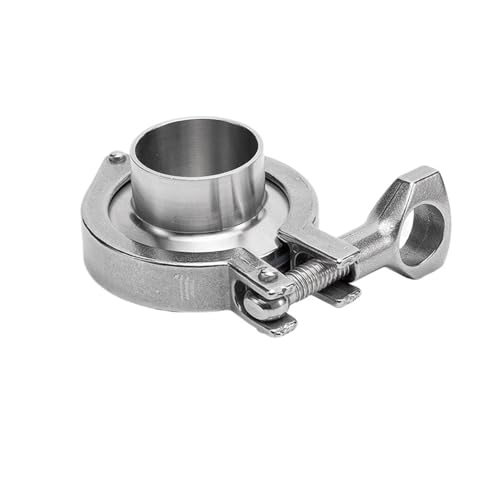 RNUMLIGHT 304 Edelstahl Klemmfutter Blindplatte Set, Grade Rohrschelle Klemme Schnellverbinder, Silikondichtung, Schnellverbindung von RNUMLIGH