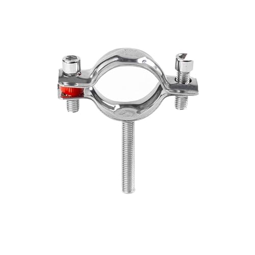 RNUMLIGHT 304 Edelstahl-Schnalle, Rohrhalterung, Gewindestange, Rohrschelle für Gasleitung, Wasserrohr, PVC-Rohrschelle von RNUMLIGH