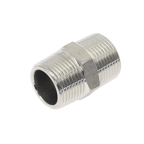SS304 Fittings Edelstahl Gewindeanschlussadapter 1/8 Zoll 1/2 Zoll 3/8 Zoll 1/4 Zoll Außengewinde Gerade Sechskant Gelenknippel Rohranschluss RNUMLIGHT (DN65 auf DN40) von RNUMLIGH