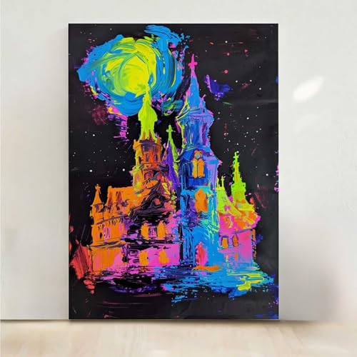 Abstrakt Diamond Painting, 5D Architektur Diamond Painting Erwachsene Diamant Malerei DIY Steine Kristall Kunst Bastelnset Erwachsene Anfänger Set, zur Zimmer Wanddeko, Geschenke 70x95CM PjY5331 7-5 von RNXAOPEN