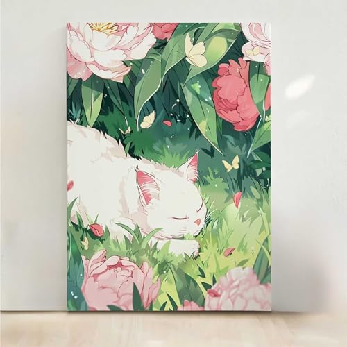 Blume Diamond Painting, 5D Katze Diamond Painting Erwachsene Diamant Malerei DIY Steine Kristall Kunst Bastelnset Erwachsene Anfänger Set, zur Zimmer Wanddeko, Geschenke für Frauen 70x95cm PjY1921 9-6 Blume Diamond Painting, 5D Katze Diamond Painting Erwachsene Diamant Malerei DIY Steine Kristall Kunst Bastelnset Erwachsene Anfänger Set, zur Zimmer Wanddeko, Geschenke für Frauen 70x95cm PjY1921 9-6 von RNXAOPEN