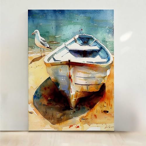 Boot Diamond Painting, 5D Vogel Diamond Painting Erwachsene Diamant Malerei DIY Steine Kristall Kunst Bastelnset Erwachsene Anfänger Set, zur Zimmer Wanddeko, Geschenke für Frauen 50x65cm PjY2151 I-C Boot Diamond Painting, 5D Vogel Diamond Painting Erwachsene Diamant Malerei DIY Steine Kristall Kunst Bastelnset Erwachsene Anfänger Set, zur Zimmer Wanddeko, Geschenke für Frauen 50x65cm PjY2151 I-C von RNXAOPEN
