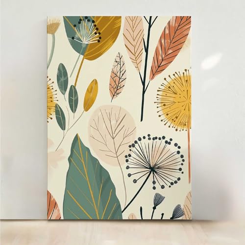 Diamond Painting Erwachsene Anlage Diamant Painting Bilder BläTter 5D DIY Mosaikherstellung Basteln Erwachsene Anfänger Set für Heim Schlafzimmer Deko Wohnzimmer, Geschenke 40x50cm PjY7530 W-2 von RNXAOPEN