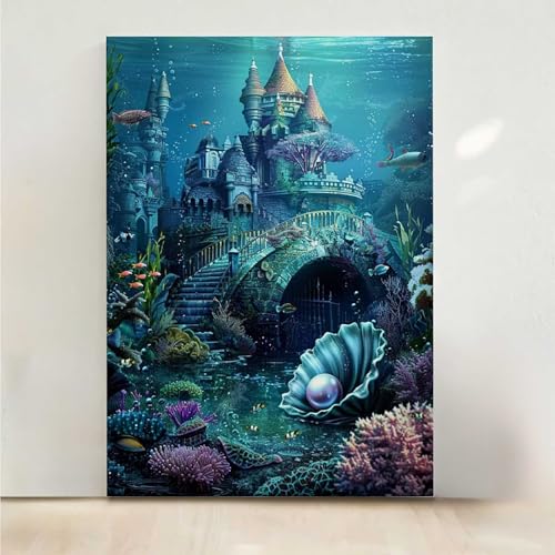 Diamond Painting Erwachsene Architektur Diamant Painting Bilder Perle 5D DIY Mosaikherstellung Basteln Erwachsene Anfänger Set für Heim Schlafzimmer Deko Wohnzimmer, Geschenke 40x50CM PjY3644 Y-B von RNXAOPEN
