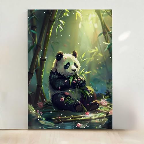 Diamond Painting Erwachsene Bambus Diamant Painting Bilder Tragen 5D DIY Mosaikherstellung Basteln Erwachsene Anfänger Set für Heim Schlafzimmer Deko Wohnzimmer, Geschenke 70x95CM PjY7332 L-M von RNXAOPEN