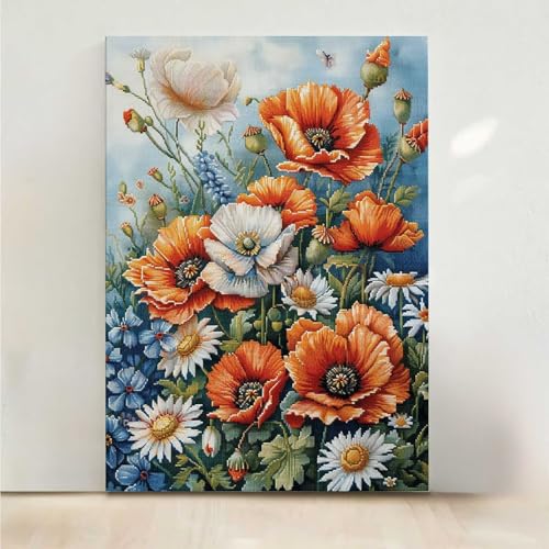Diamond Painting Erwachsene Blume Diamant Painting Bilder Blumen 5D DIY Mosaikherstellung Basteln Erwachsene Anfänger Set für Heim Schlafzimmer Deko Wohnzimmer, Geschenke für Frauen 50x65CM PjY424 2-J Diamond Painting Erwachsene Blume Diamant Painting Bilder Blumen 5D DIY Mosaikherstellung Basteln Erwachsene Anfänger Set für Heim Schlafzimmer Deko Wohnzimmer, Geschenke für Frauen 50x65CM PjY424 2-J von RNXAOPEN