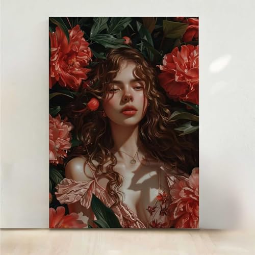 Diamond Painting Erwachsene Blume Diamant Painting Bilder Frau 5D DIY Mosaikherstellung Basteln Erwachsene Anfänger Set für Heim Schlafzimmer Deko Wohnzimmer, Geschenke für Frauen 70x95cm PjY3568 6-2 von RNXAOPEN