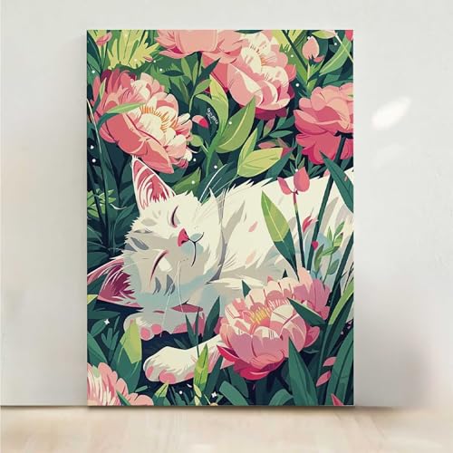 Diamond Painting Erwachsene Blume Diamant Painting Bilder Katze 5D DIY Mosaikherstellung Basteln Erwachsene Anfänger Set für Heim Schlafzimmer Deko Wohnzimmer, Geschenke für Frauen 60x80cm PjY2994 J-0 Diamond Painting Erwachsene Blume Diamant Painting Bilder Katze 5D DIY Mosaikherstellung Basteln Erwachsene Anfänger Set für Heim Schlafzimmer Deko Wohnzimmer, Geschenke für Frauen 60x80cm PjY2994 J-0 von RNXAOPEN