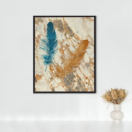 Diamond Painting Erwachsene Element Diamond Painting Feder DIY Vollbohrer Diamant Malerei Set Anfänger, Diamant Kunst Malerei Stickerei Set, Wanddeko und Zimmer Deko, Geschenke 80x100cm PJY7 5-A von RNXAOPEN