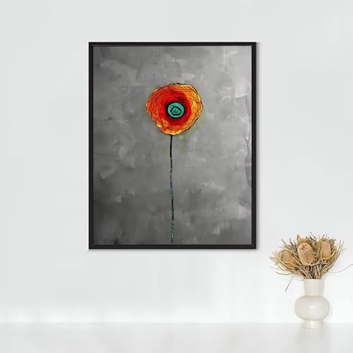 Diamond Painting Erwachsene Katze Diamond Painting Blume DIY Vollbohrer Diamant Malerei Set Anfänger, Diamant Kunst Malerei Stickerei Set, Wanddeko und Zimmer Deko, Geschenke 90x120CM PJY9 W-J von RNXAOPEN