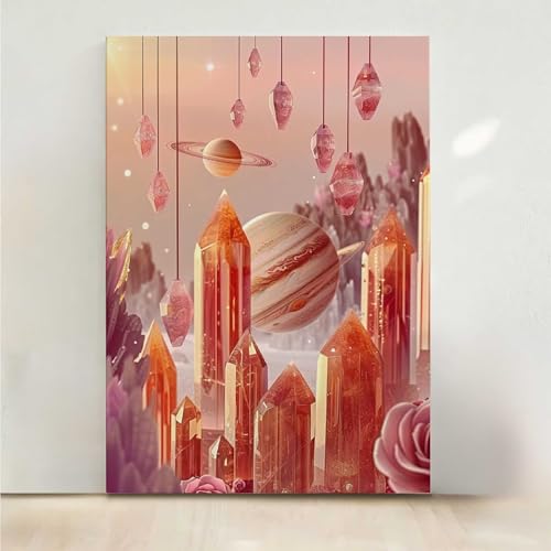 Diamond Painting Erwachsene Kristall Diamant Painting Bilder Blume 5D DIY Mosaikherstellung Basteln Erwachsene Anfänger Set für Heim Schlafzimmer Deko Wohnzimmer, Geschenke 80x100CM PjY5698 9-D von RNXAOPEN