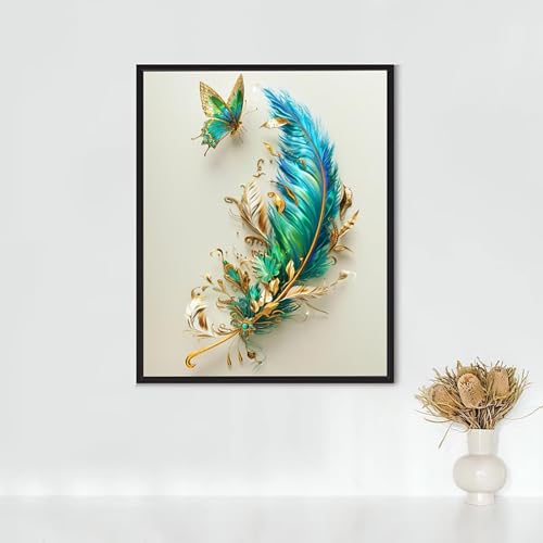 Diamond Painting Erwachsene Kunst Diamond Painting Feder DIY Vollbohrer Diamant Malerei Set Anfänger, Diamant Kunst Malerei Stickerei Set, Wanddeko und Zimmer Deko, Geschenke 30 x 40 cm PJY2 4-7 von RNXAOPEN