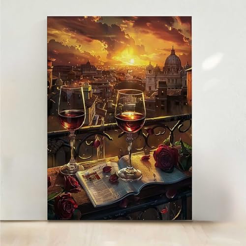 Diamond Painting Erwachsene Landschaft Diamant Painting Bilder Obst 5D DIY Mosaikherstellung Basteln Erwachsene Anfänger Set für Heim Schlafzimmer Deko Wohnzimmer, Geschenke 60x80CM PjY3634 P-1 von RNXAOPEN